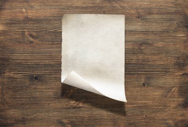 Kağıt ahşap üzerine