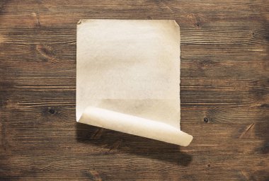 Kağıt ahşap üzerine