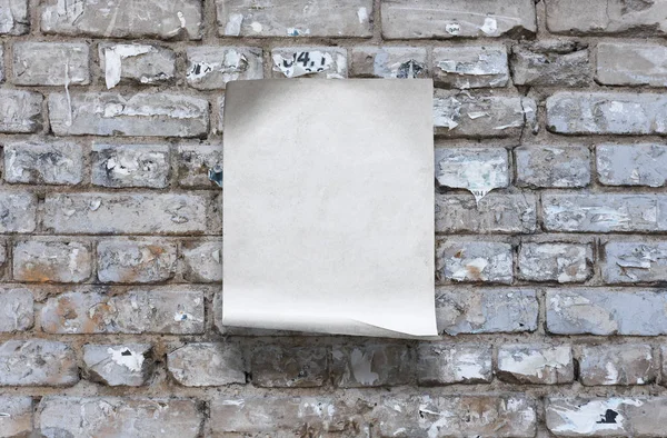 Paper on wall — Stock Photo, Image