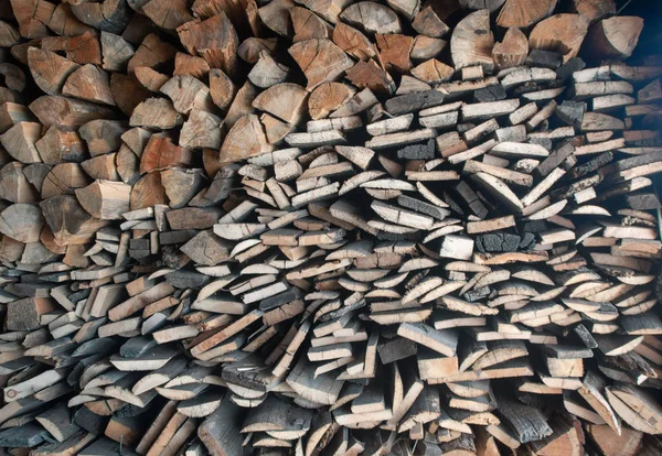 Firewood stack. — Stock Photo, Image