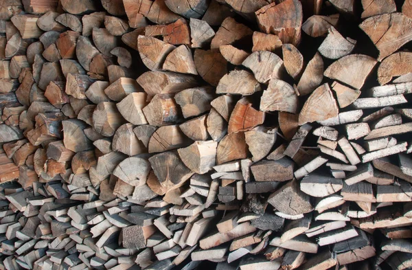 Firewood stack. — Stock Photo, Image