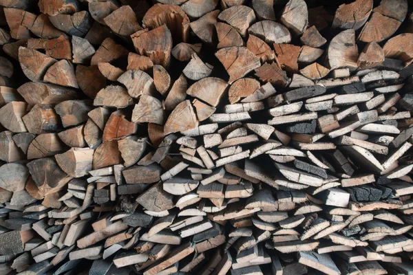 Firewood stack. — Stock Photo, Image