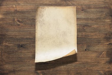 Kağıt ahşap üzerine