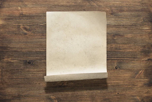 Paper on wood — Stock Photo, Image