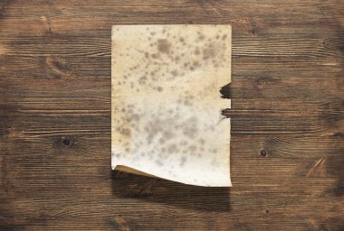 Kağıt ahşap üzerine