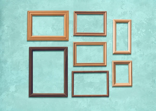 Frames op de muur — Stockfoto