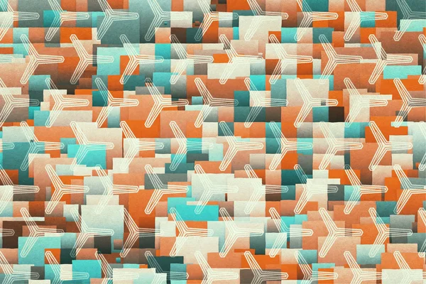 Retro-Patchwork-Hintergrund — Stockfoto