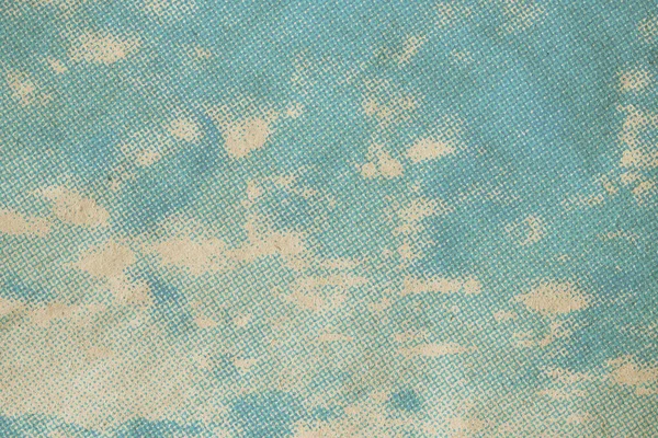 Motif Ciel Rétro Sur Vieille Texture Papier Nuages Vintage — Photo