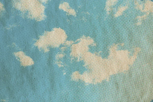 Padrão Céu Retro Textura Papel Velho Nuvens Vintage — Fotografia de Stock