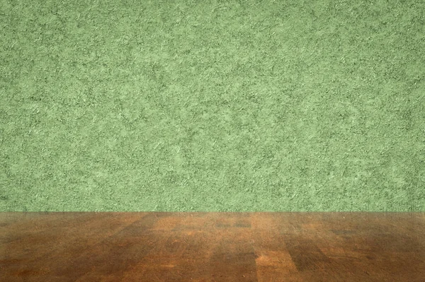 Studio Table Background Green Wall — Stock Photo, Image