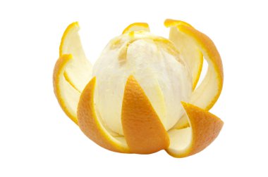 bir çiçek şeklinde yılında orange soyulmuş