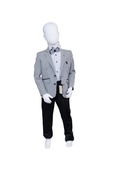 Children's men's suit on a dummy — Stock Photo, Image