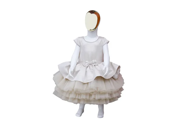 Elegancka sukienka dla dziewczynki na manekinie — Zdjęcie stockowe