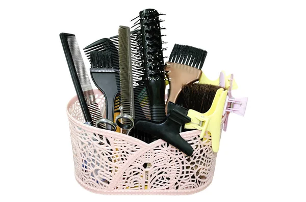 Working hairdresser's tools — Stock Photo, Image