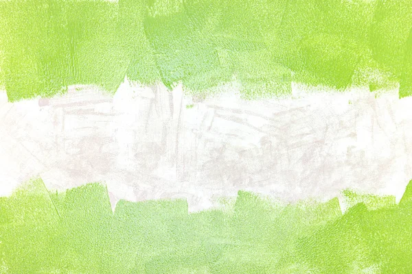 background with bright green paint strokes. strokes of paint roller on wall