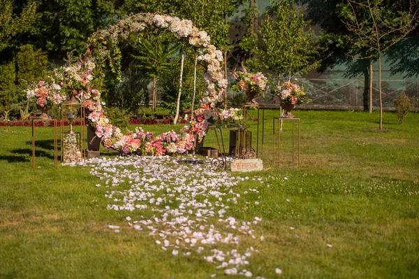 Весільні Прикраси Квіти — стокове фото