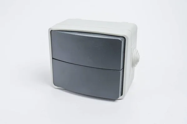 흰색 배경의 전기 콘센트 — 스톡 사진