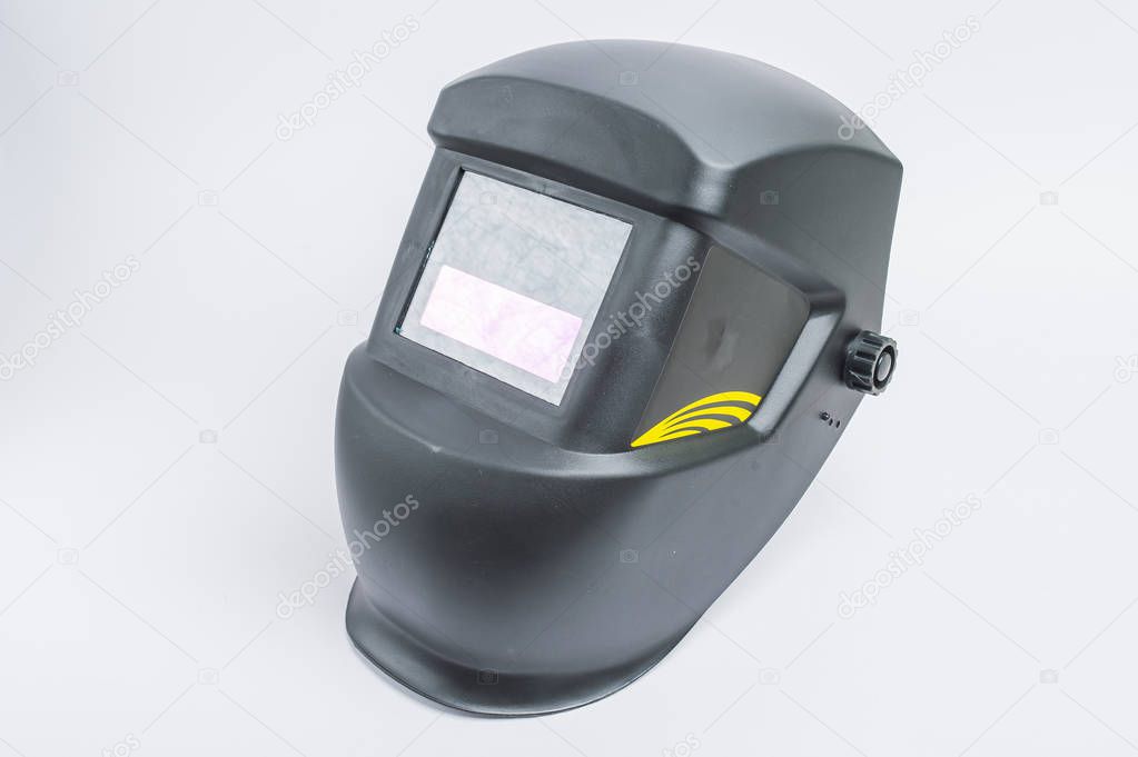 welding mask on a white background