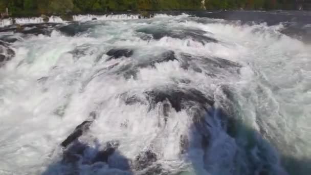 Rhine Waterval Zwitserland — Stockvideo