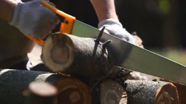 Genç adam kesme günlük.