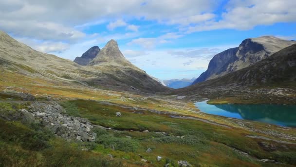 Красиві Норвегії Гірський Ландшафт — стокове відео