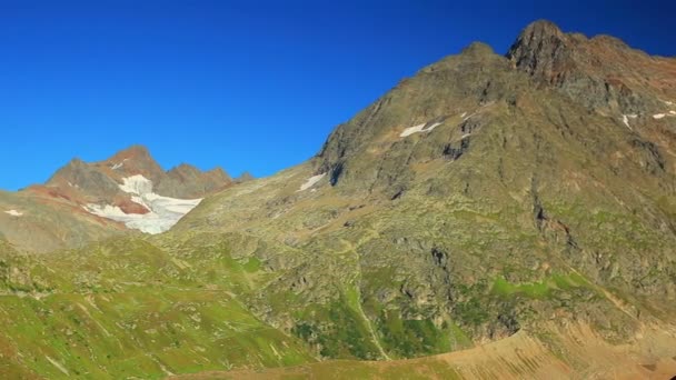 Alpes Montañas Panorama Verano — Vídeos de Stock