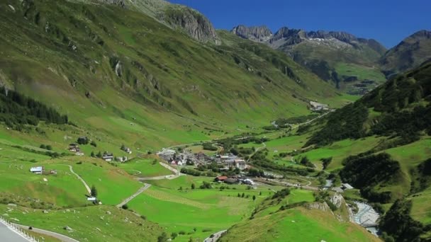 Landschap Van Alpen Zomer — Stockvideo