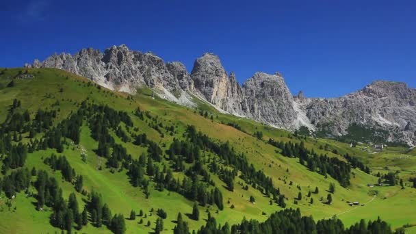 Dolomitas Montanhas Panorama Verão — Vídeo de Stock