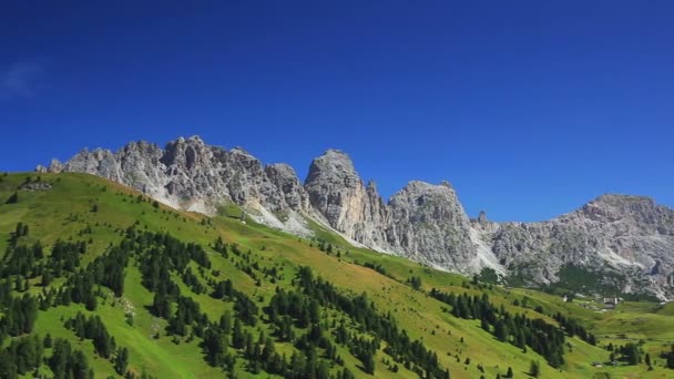 Panorama Gór Dolomity Latem — Wideo stockowe