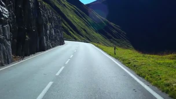 Viajes Por Carretera Los Alpes — Vídeos de Stock