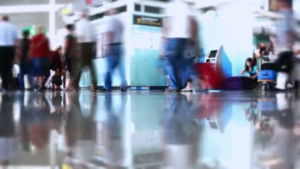 Aeropuerto Sala Movimiento Rápido — Vídeos de Stock