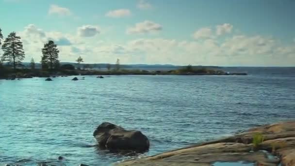 芬兰湖全景 — 图库视频影像