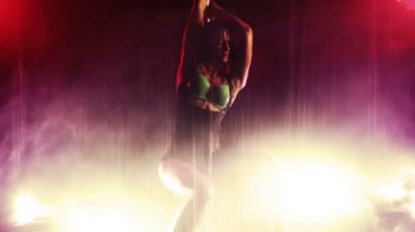 Genç pole dans kadın.