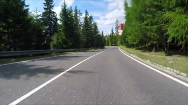 Slovakya Tatras dağlar araba seyahat