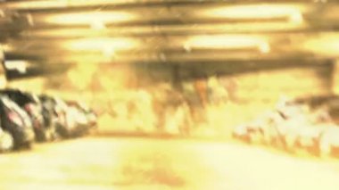 Özel efektler ile otopark underground takım dansçıların görünür