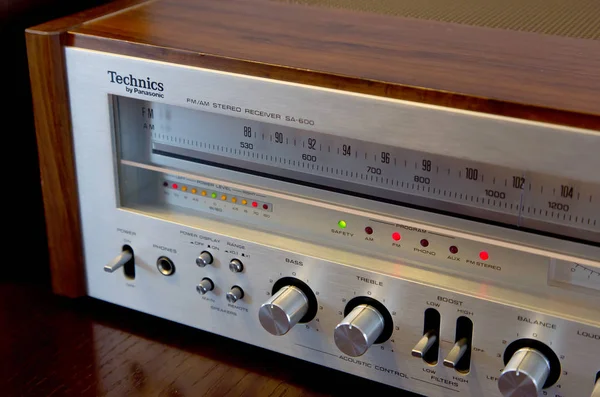 Ontario, Kanada-3 mars 2019-Technics Vintage Audio stereo — Stockfoto
