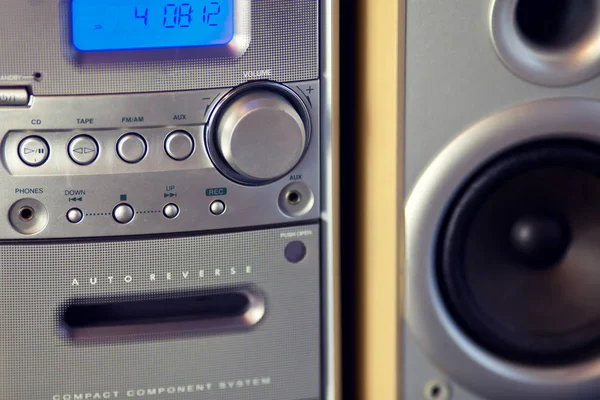 Zvuková kompaktní komponenta mini stereo systém — Stock fotografie
