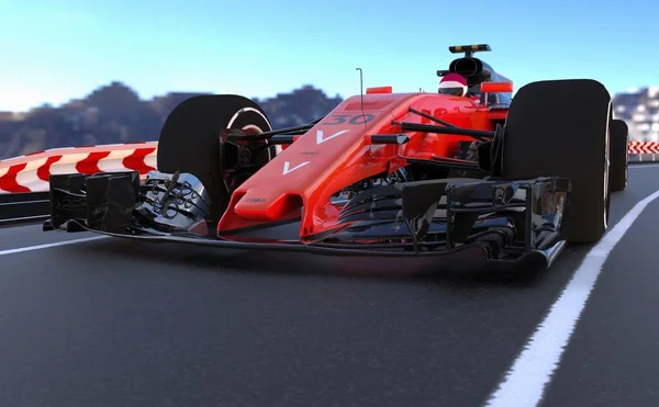 F1跑车3D图解 — 图库照片