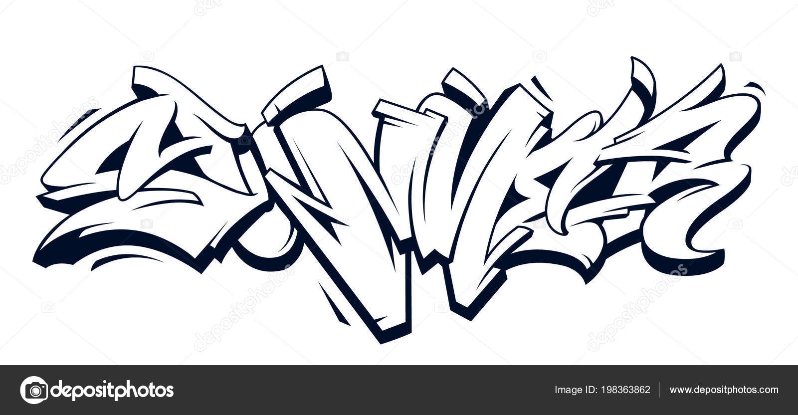 Summer Graffiti Vector Original Lettering Summer Word Written Graffiti ...