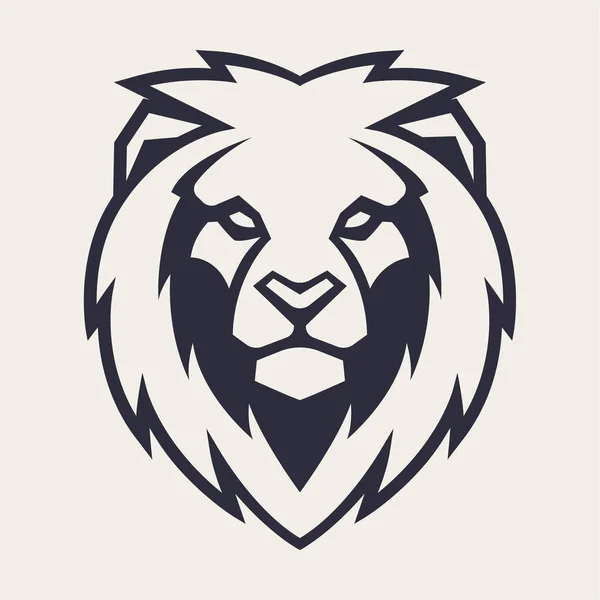 Lion Ser Fara Lion Head Ikonen Lion Vektor Logo Mall — Stock vektor