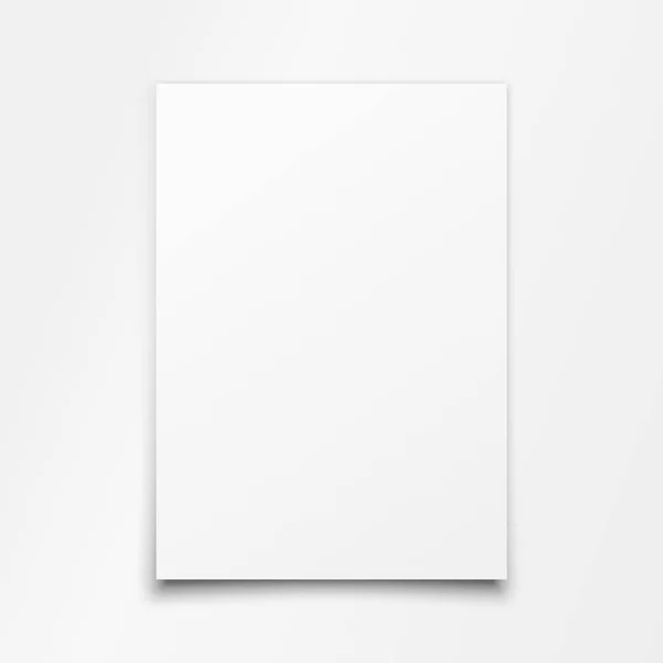 Blanco Witboek blad vector — Stockvector