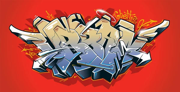 Kentsel Graffiti Vektör Sanat — Stok fotoğraf