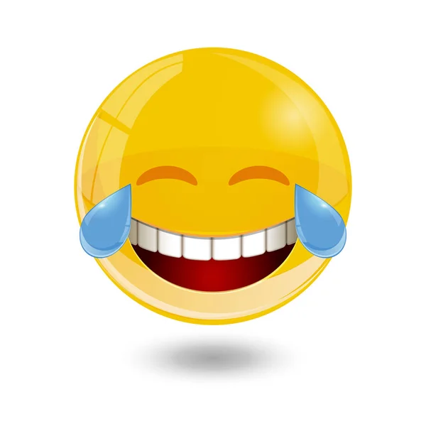 Emoticon smiley gialle, emoji, illustrazione vettoriale . — Vettoriale Stock