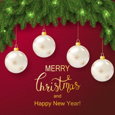 Tatil vektör yazı arka plan. Neşeli Noel kavramı illüstrasyon