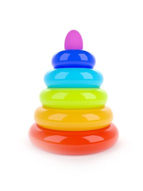 zeka ve hareketlilik gelişimi için oyuncak çocuk piramidi
