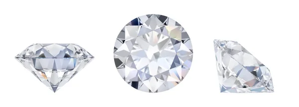 Diamant in drei Dimensionen — Stockfoto