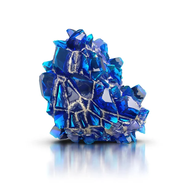 Blauer Kristall — Stockfoto
