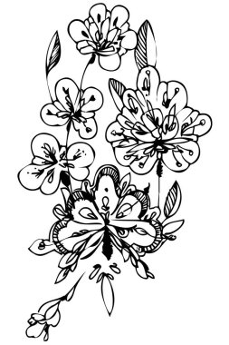 bir vektör görüntü güzel çiçek arka plan