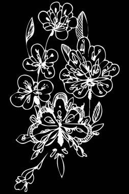 bir vektör görüntü güzel çiçek arka plan