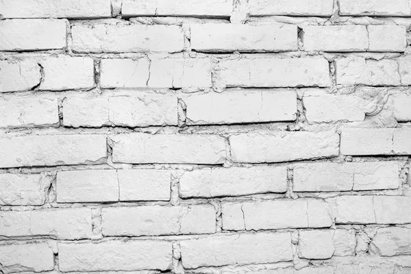 Bild Hintergrund Ziegelwand Weiß Getüncht Weiße Farbe — Stockfoto